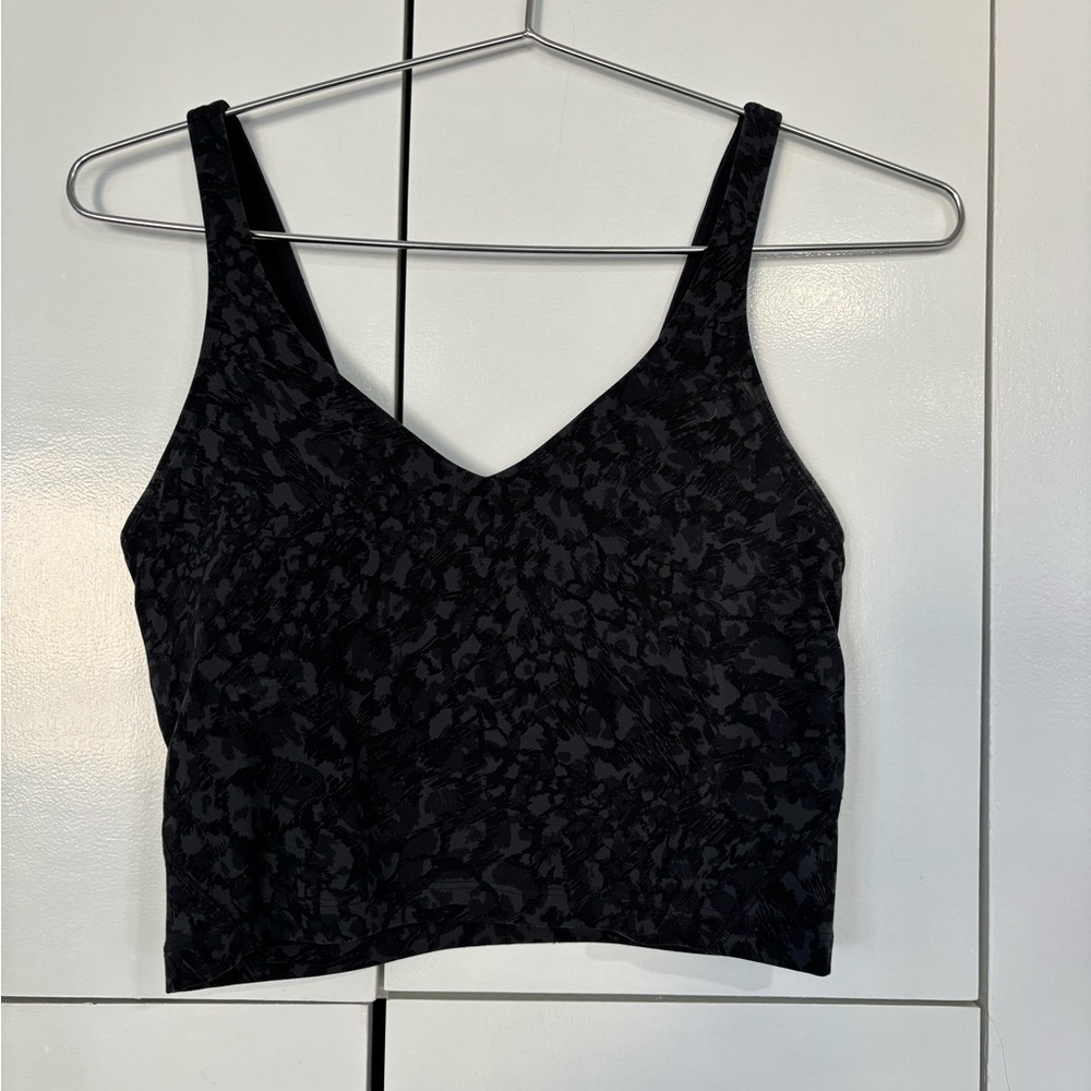 lululemon athletica Black Patterned Sports Bra